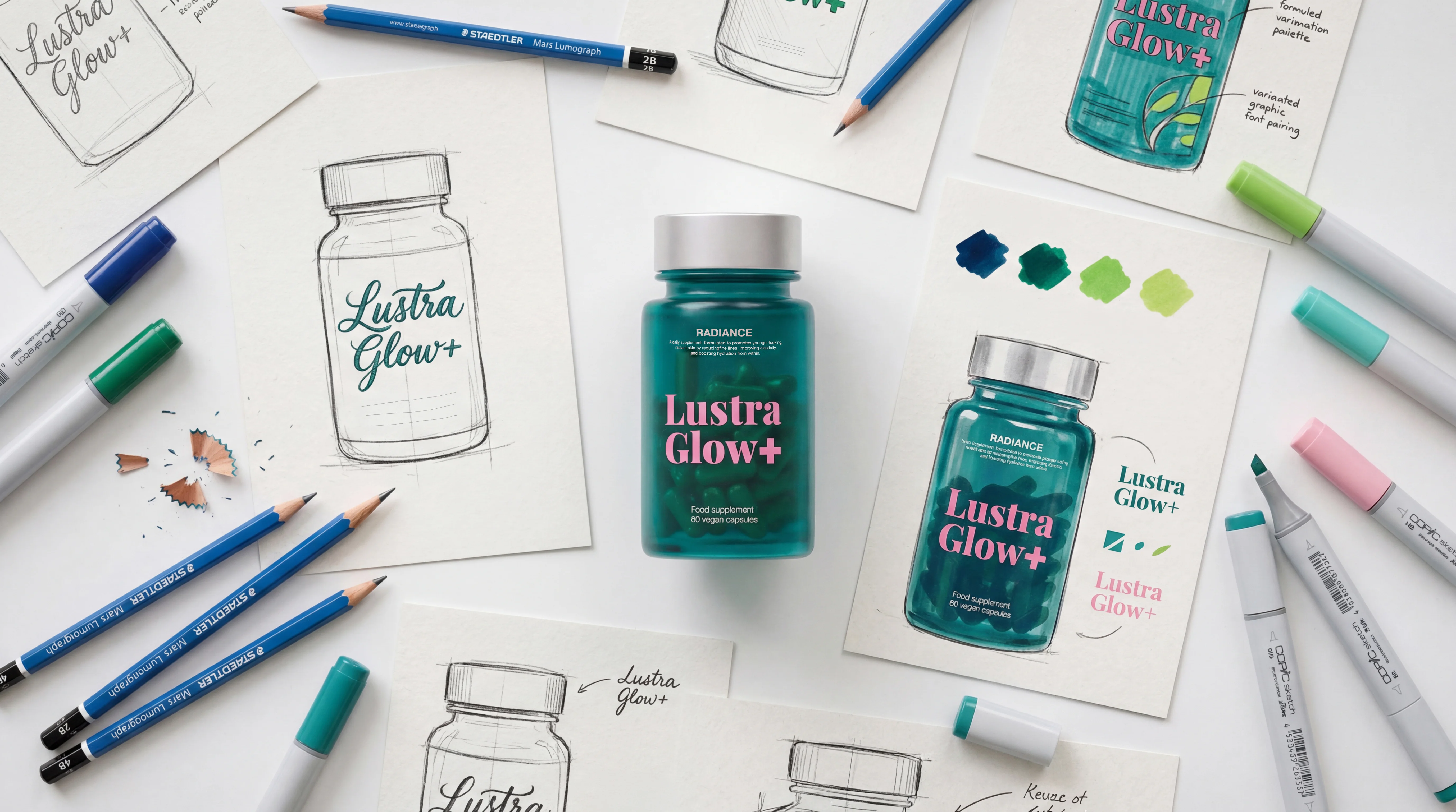 Lustra_concept_fixedCompressed drawings and concept designs for bottle packaging design